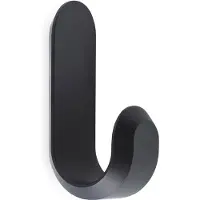 Normann Copenhagen - Curve Mini Haken - 2er-Set - Mattschwarz
