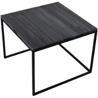 Loft42 | Beistelltisch Marble Marmor Zwart Metaal 55x55x43 cm | NADUVI