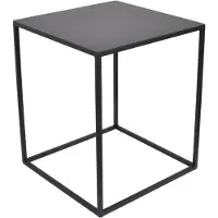 Loft42 | Beistelltisch Aron Zwart Metaal 38x38x40 cm | NADUVI