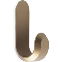 Normann Copenhagen Curve Kleiderhaken Mini 2 St. gold , Gold / Messing, Aluminium