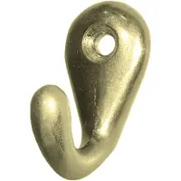 Hermeta Handtuchhaken 0557 1 Haken Höhe 36 mm Aluminium vernickelt Ausladung 27 mm