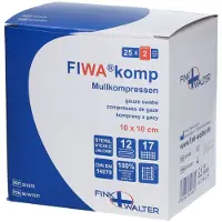 Fink & Walter GmbH Mullkompressen 10x10 cm steril 12fach 25X2 St