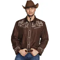Boland Hemd Western braun Grösse L