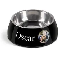 Yoursurprise Personalisierter Hundefutternapf - Schwarz - 700 ml