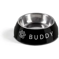Yoursurprise Personalisierter Hundefutternapf - Schwarz - 160ml
