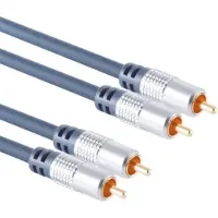 Home-Cinema Stereo Audiokabel 2x Cinchstecker  2x Cinchstecker - Länge: 1,50m