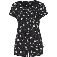 Vivance DREAMS Shorty in schwarz-gemustert | Gr.: 32/34