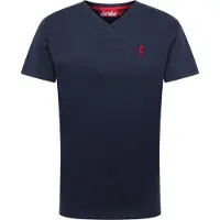 Derbe Print-Shirt "Basic Kippes" Made in Portugal, Flamé Qualität