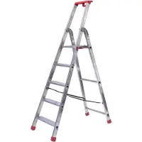 Facal Stufenstehleiter QUADRA S300 Aluminium 5 Stufen