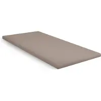 Kayori Topper Spannbettlaken Shizu Taupe (Perkal)-90 x 210/220 cm