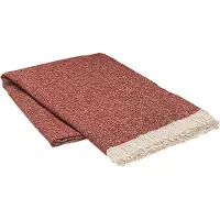 Broste Copenhagen Soren kariertes Baumwollbraun - W130XL180CM