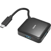 Hama 00200112, USB 3.2 Gen 1 (3.1 Gen 1) Type-C, USB 3.2 Gen 1 (3.1 Gen 1) Type-A, 5000 Mbit/s, Schwarz, 0,15 m, USB