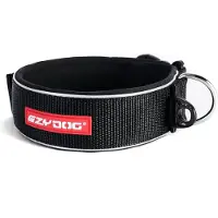 EzyDog Hundegeschirr Halsband Collar Doxlock CollarWide 2 XL schwarz black 62 cm - 7...