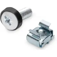 Digitus Befestigungssatz für 483 mm (19‘‘)- und 254 mm (10")-Komponenten, M6, Stahl, Silber, China