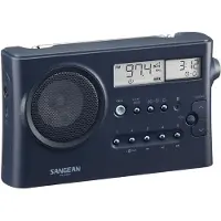 Sangean PR-D4BT, Tragbar, AM, FM, 7,62 cm (3"), LCD, Bernstein, 99,6 x 24,6 Pixel