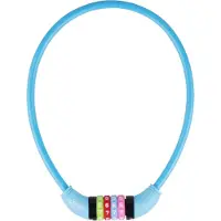 Vinz Baker Zahlenschloss 65 cm | Kinder Fahrradschloss 12 mm dick | Kabelschloss für Kinderfahrräder | Kombinationsschloss für Jungen und Mädchen | Blau