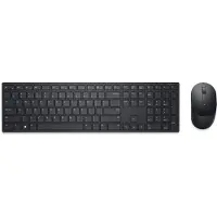 Dell Pro-Tastatur und -Maus – KM5221W - UK (QWERTY) - schwarz, Kabellos, RF Wireless, Plunger key switch, QWERTY, Schwarz, Maus enthalten