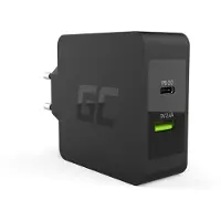 Green Cell 45W USB-C PD Ladegerät mit USB-C Kabel und zusätzlichem USB-Anschluss Netzteil für Apple MacBook 12, ASUS ZenBook 3 / Flip S, HP Spectre 13 / x360 13 / Envy x2 und andere