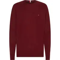 Tommy Hilfiger Herren Pullover & Cardigans Pima Org Ctn Cashmere Crew Neck - Bordeaux - Größe XL