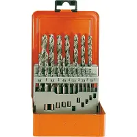 Projahn Spiralbohrer-Set TURBO, HSS-G, 25-teilig, Ø 1–13 mm / 0,5 mm Schritte, in Bohrerkassette