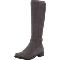 Caprice Damen Stiefel hoher Stretch-Schaft metallische Zierleiste 9-25512-29, Größe:40 EU, Farbe:Grau