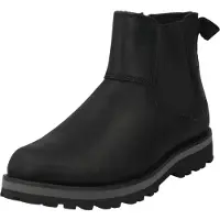 Timberland Unisex für Kinder. TB0A28P10011 Courma Chelsea-Lederstiefel (30), Schwarz, Wohnung, Reißverschluss, Klettverschluss, Lässig, Kind