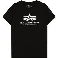 Alpha industries T-Shirt "Basic T-Shirt BL K", Jungen, Gr. 16, schwarz, Obermaterial: 100% Baumwolle, Shirts T-Shirt