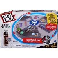 Spin Master Tech Deck - Shredline 360, motorisierter, sich drehender Finger-Skatepark (Durchmesser: 51 cm) für endloses Skaten - tolles Zubehör inkl. Fingerboard, ab 6 Jahren, Griffbrett-Set, 6 Jahr(e)