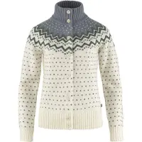 Fjällräven Jacke Ovik Knit Cardigan Chalk White-Flint Grey Damen-L
