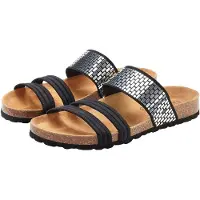 LASCANA Pantolette Mule, Sandale, offener Schuh, Sommerschuh, schwarz Größe 36