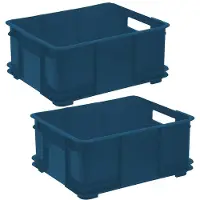 Keeeper Collection Eco Bruno 20l Storage Box 2 Units Blau