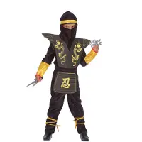 Ciao Srl. Kostüm - Ninja - Black - Ciao Srl. - 6-8 Jahre (116-128) - Kostüme