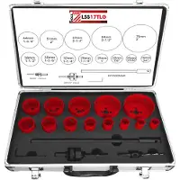 Holzmann Lochsägen Set 19-76mm HSS LSS17TLG