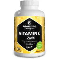 Vitamaze GmbH Vitamin C 1000 mg hochdosiert+Zink vegan Tabletten 180 St