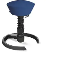 Aeris – Impulsmöbel AERIS SWOPPER MIT GLEITER - Swopper Standard Mikrofaser Blau Gestell Schwarz