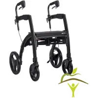 Rollz Motion 2 Rollator und Rollstuhl 2in1 matt black 1 St