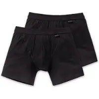 Schiesser Herren Shorts 2er Pack - Cotton Essentials, Authentic, Nadelzug, uni