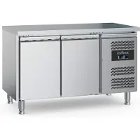 Ecofrost Gastro Edelstahl Kühltisch Kühltheke 2 Türen 1360x600x850mm 228l +2/+8°C