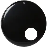 Remo 22" Encore Ambassador Ebony mit vorgestanztem Loch