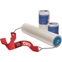 TESA 4848 Oberflächenschutzfolie PV0 250mmx100m rot-transparent