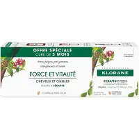 Klorane Keratincaps gegen Haarausfall, 3 Packungen à 30 Kapseln