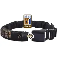 Hiplok Gold, Kettenschloss, Schwarz, Stahl, 8,5 cm, Schlüssel, Gold
