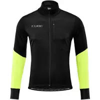 Cube Blackline Safety Softshell Jacke Herren schwarz/gelb L 2023 Fahrradjacken