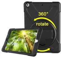Mobigear SureGrip XGuard iPad 6 (2018) Hülle Kunststoff,Silikon Backcover + Ständer - Schwarz