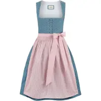 Stockerpoint Langes Dirndl "Madeline" in rauchblau | Gr.: 46