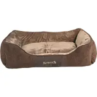 Scruffs & Tramps Chester Box Bed - Chocolate (Braun) - XL