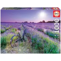 Educa - Puzzle Bike in a Lavender Field - 1000 dielov