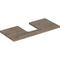 Geberit ONE Waschtischplatte, Ausschnitt mittig, für Aufsatzwaschtisch Schalenform, 105x3x47cm, 505.274.00.6