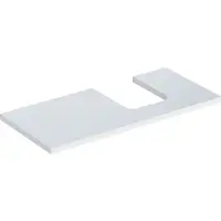 Geberit Waschtisch-Platte One 105x3x47cm, w/lack. hochgl., Ausschn re