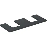 Geberit Waschtisch-Platte One 120x3x47cm, lava/lackiert m, AS 2-fach